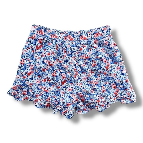 Janie & Jack | Floral Ruffle Hem Shorts (10 yrs) - Picture 5 of 5